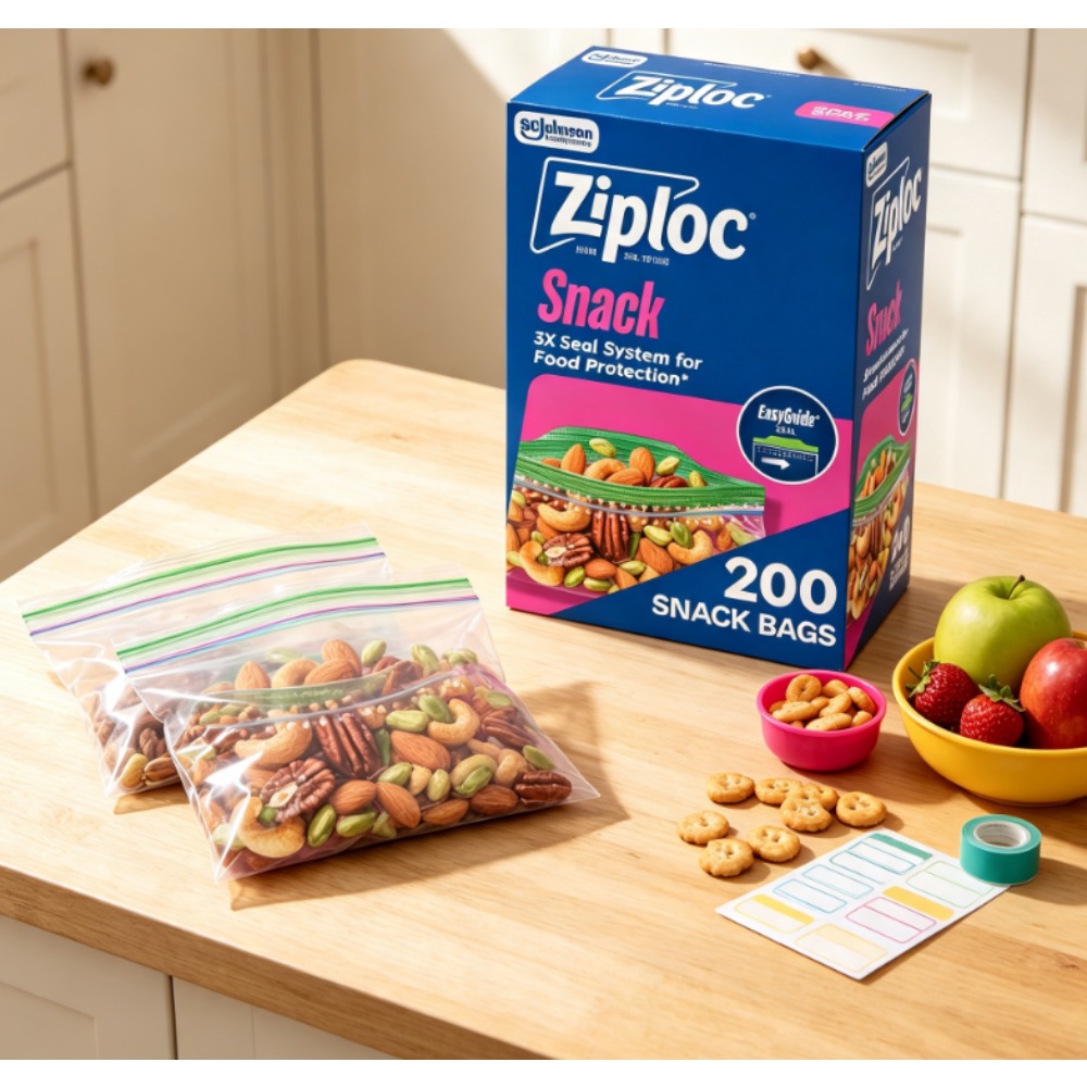 Food Storage Brands - Ziploc ® Kantong Makanan Ringan Bermerek