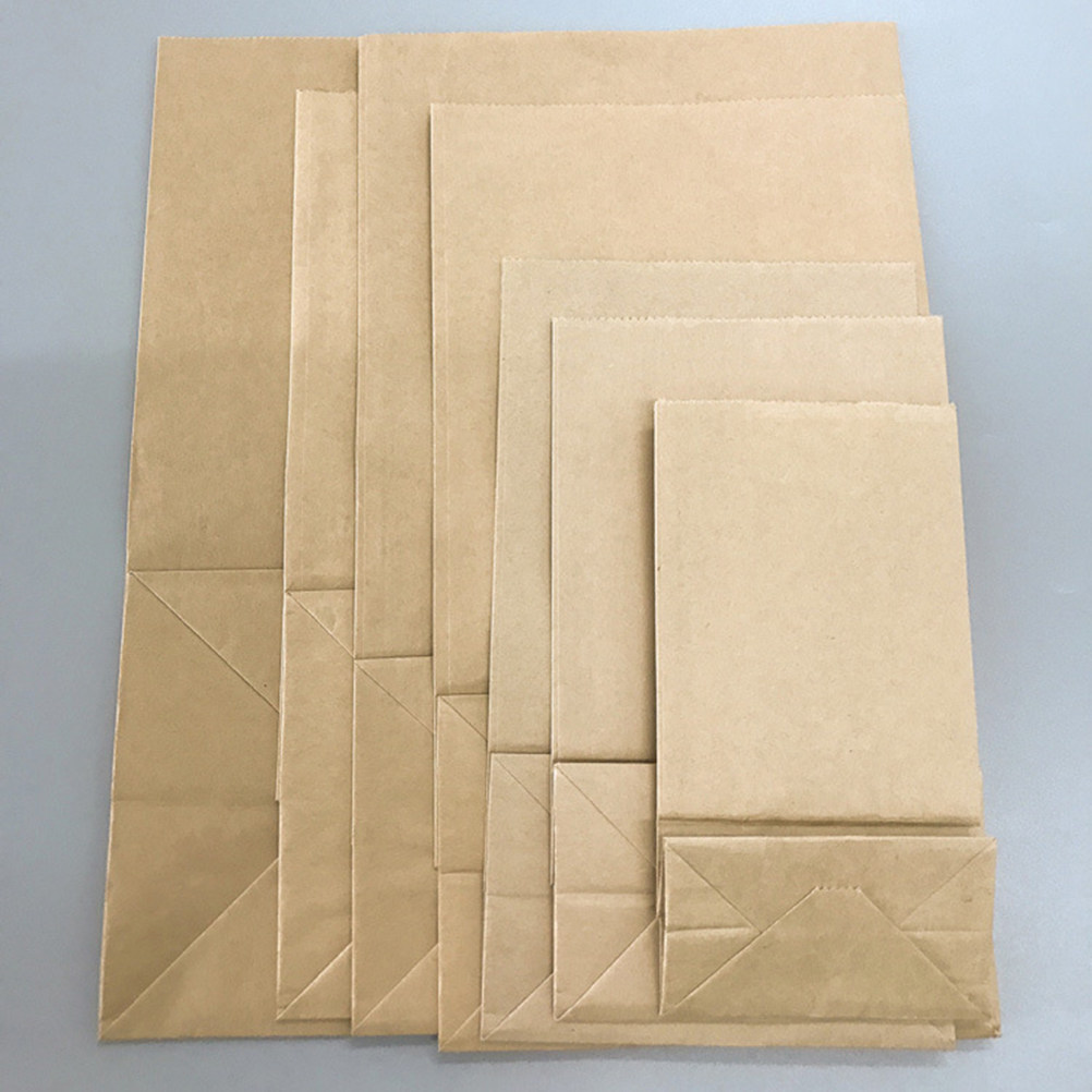 Food Storage And - 100pcs Kantong Kertas Kraft Ukuran Kecil