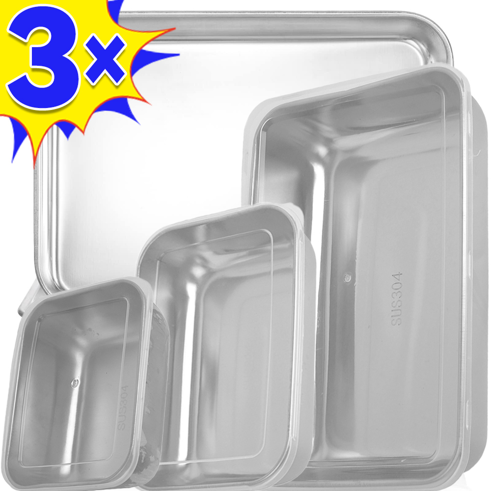 Food Storage Quart - Kotak penyimpan makanan Stainless Steel, kotak