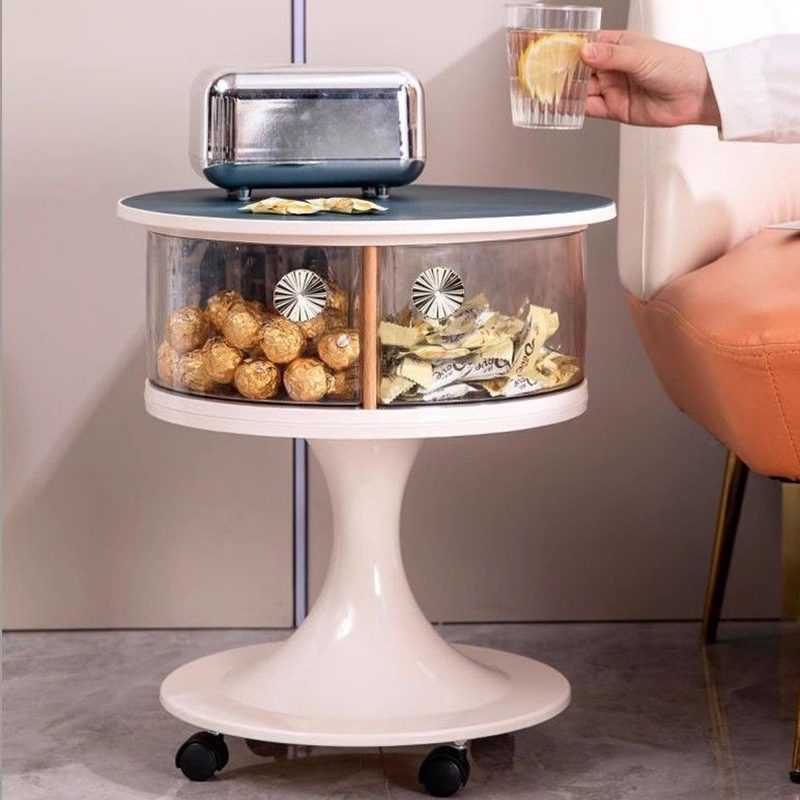 Food Storage On Wheels - Meja Kopi Nordik Meja Samping Sofa