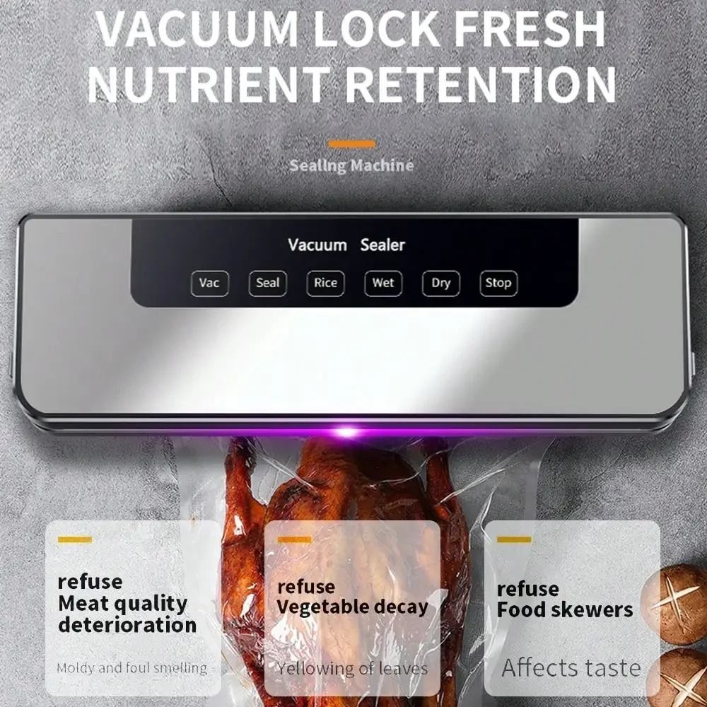 Food Storage Vacuum - Penyegel Vakum Elektrik Tombol Sentuh Multi