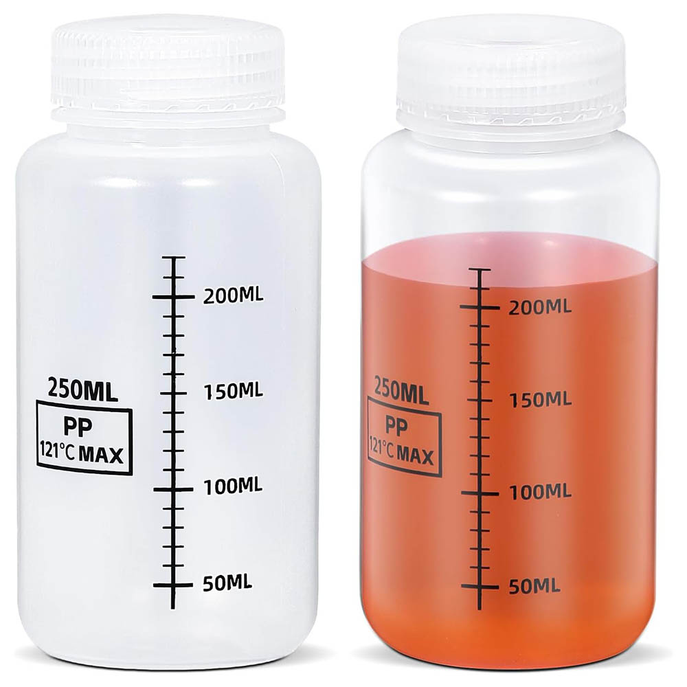 Food Storage 30 Years - Botol Plastik Mulut Lebar 8oz/250ml, Wadah