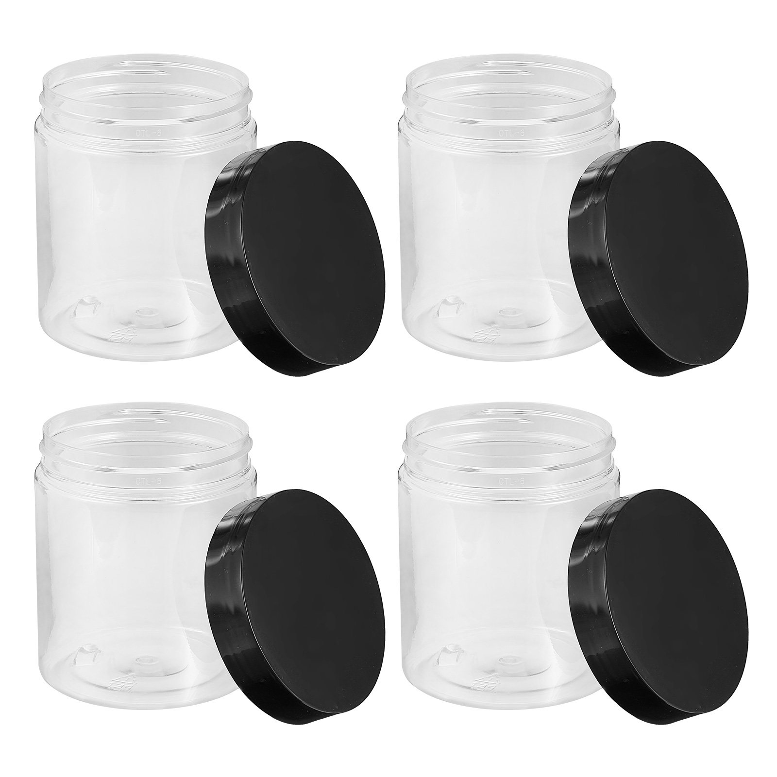 Food Storage Plastic Container - 12Pcs Stoples Penyimpanan Plastik Transparan Berkualitas