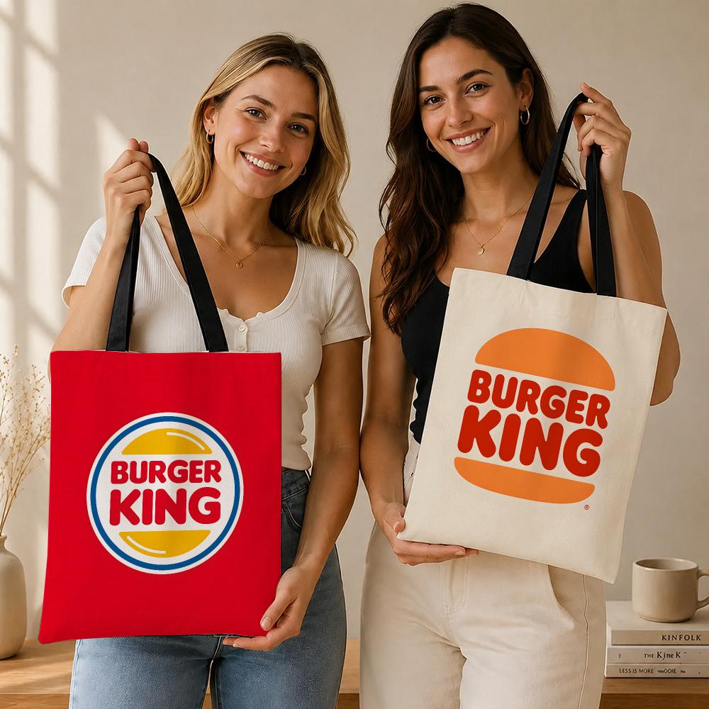 Food Storage Brands - Tas Penyimpanan Kanvas Merek Makanan B-Burger