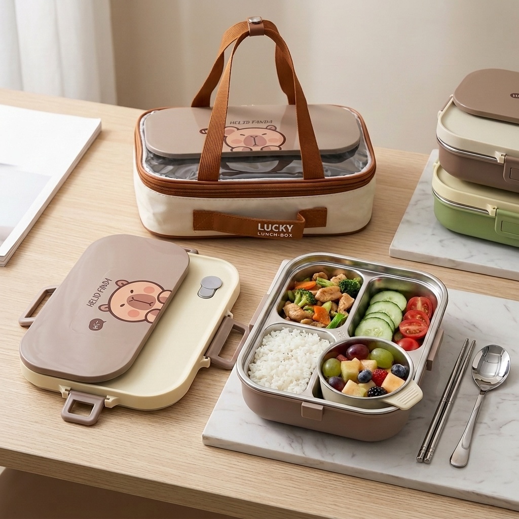 Food Storage 30 Years - Set Kotak Makan Siang Bento Stainless