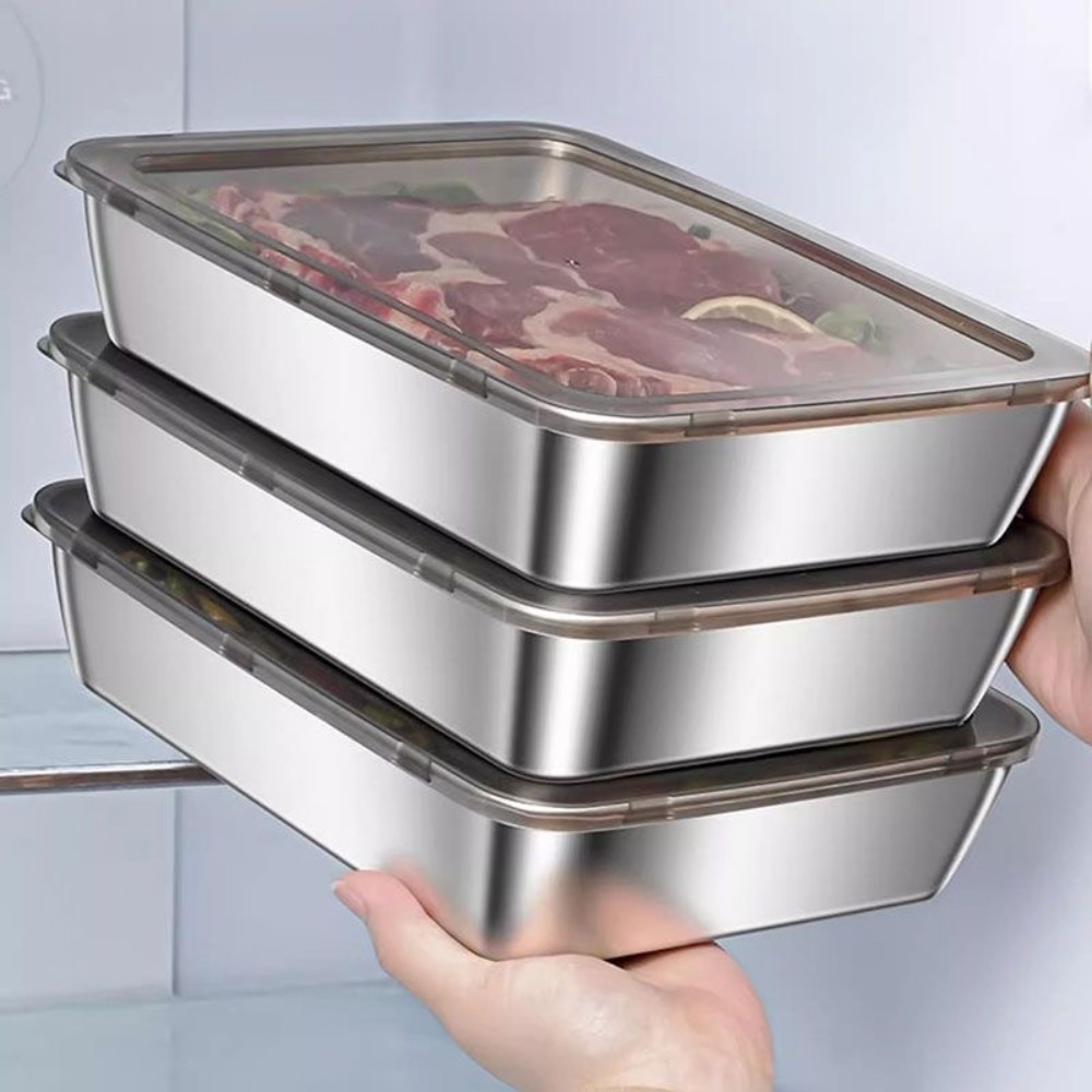 Food Storage Box Stainless Steel - Nampan Sajian Stainless Steel Food Grade