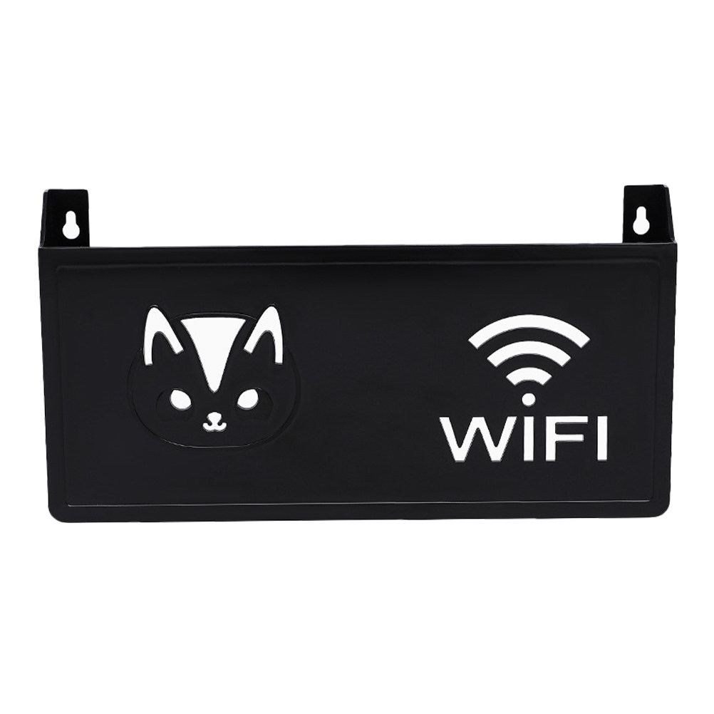 Food Storage Plastic Boxes - Kotak Penyimpanan Router Dinding Dekoratif, Penyangga