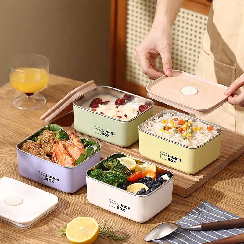 Food Storage Box Stainless Steel - Set Wadah Penyimpanan Makanan Anti Bocor
