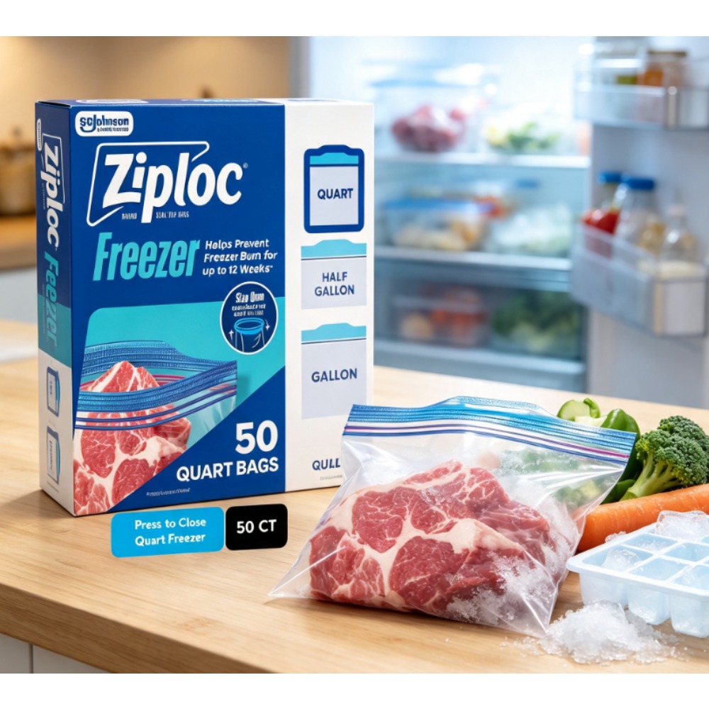 Food Storage Brands - Kantong Penyimpanan Makanan Beku Merek Ziploc,