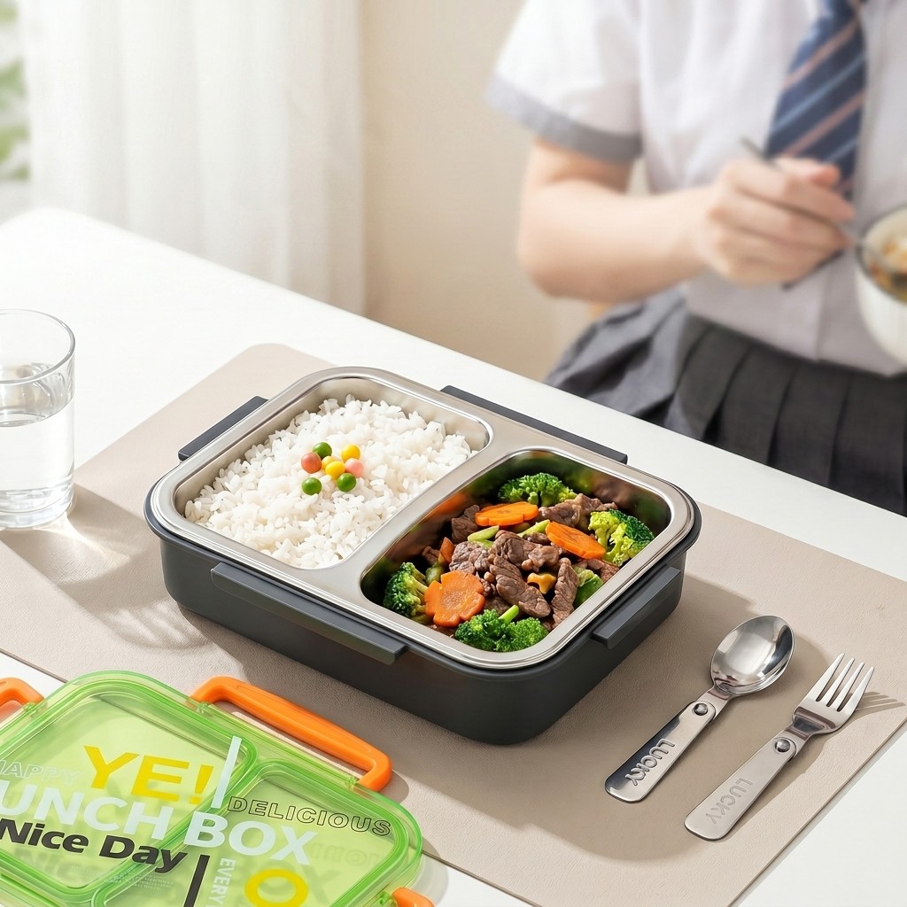 Food Storage Quart - Kotak Makan Bento Stainless Steel 304