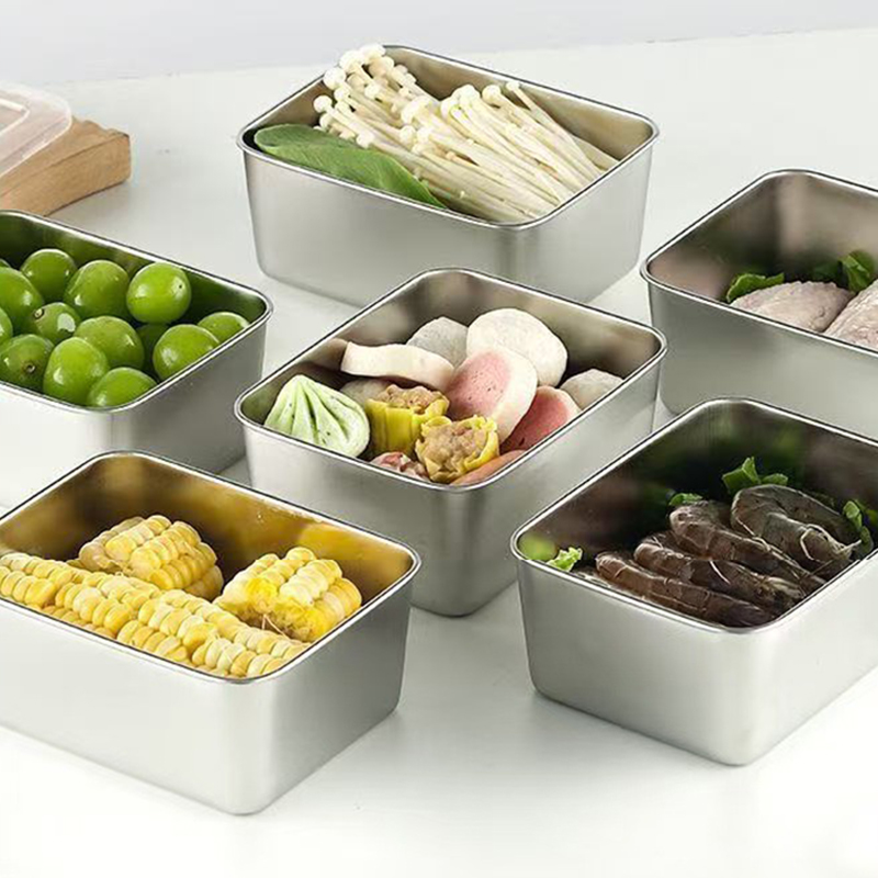 Food Storage Box Stainless Steel - Set Wadah Penyimpanan Makanan Stainless Steel