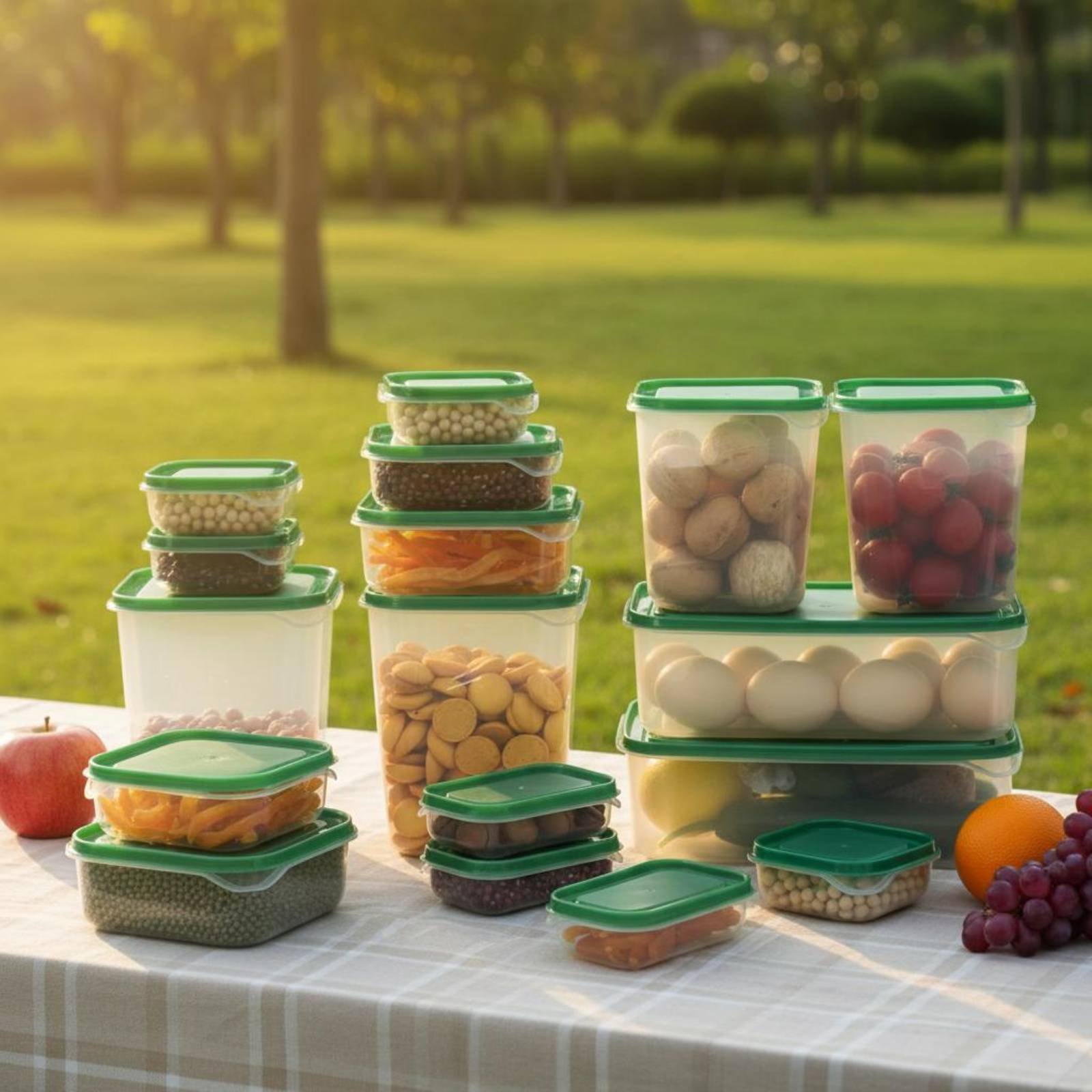 17 Buah Set Kotak Penyimpanan  - Food Storage Plastic Container ulasan dan harga