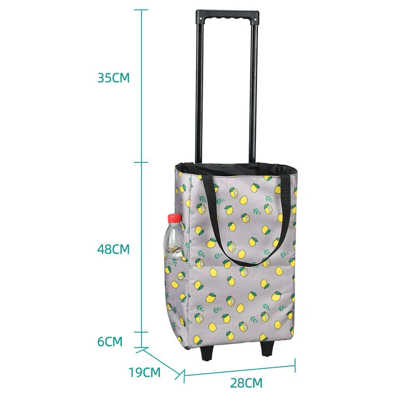 Tas belanja lipat wanita, kera - Food Storage On Wheels ulasan dan harga