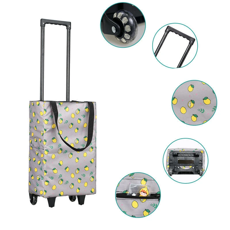 Tas belanja lipat wanita, kera - Food Storage On Wheels ulasan dan harga