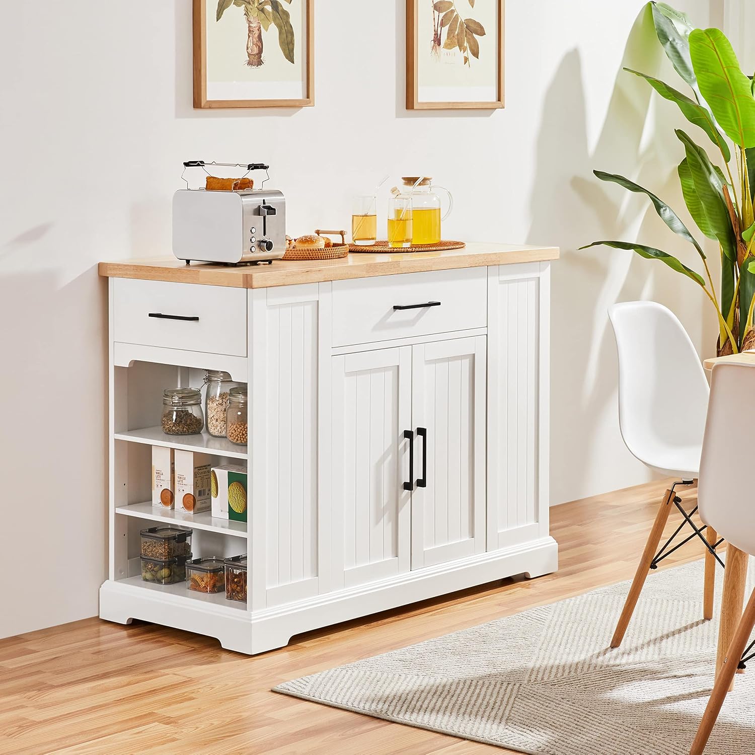 Troli Dapur Beroda Warna Putih - Food Storage On Wheels ulasan dan harga