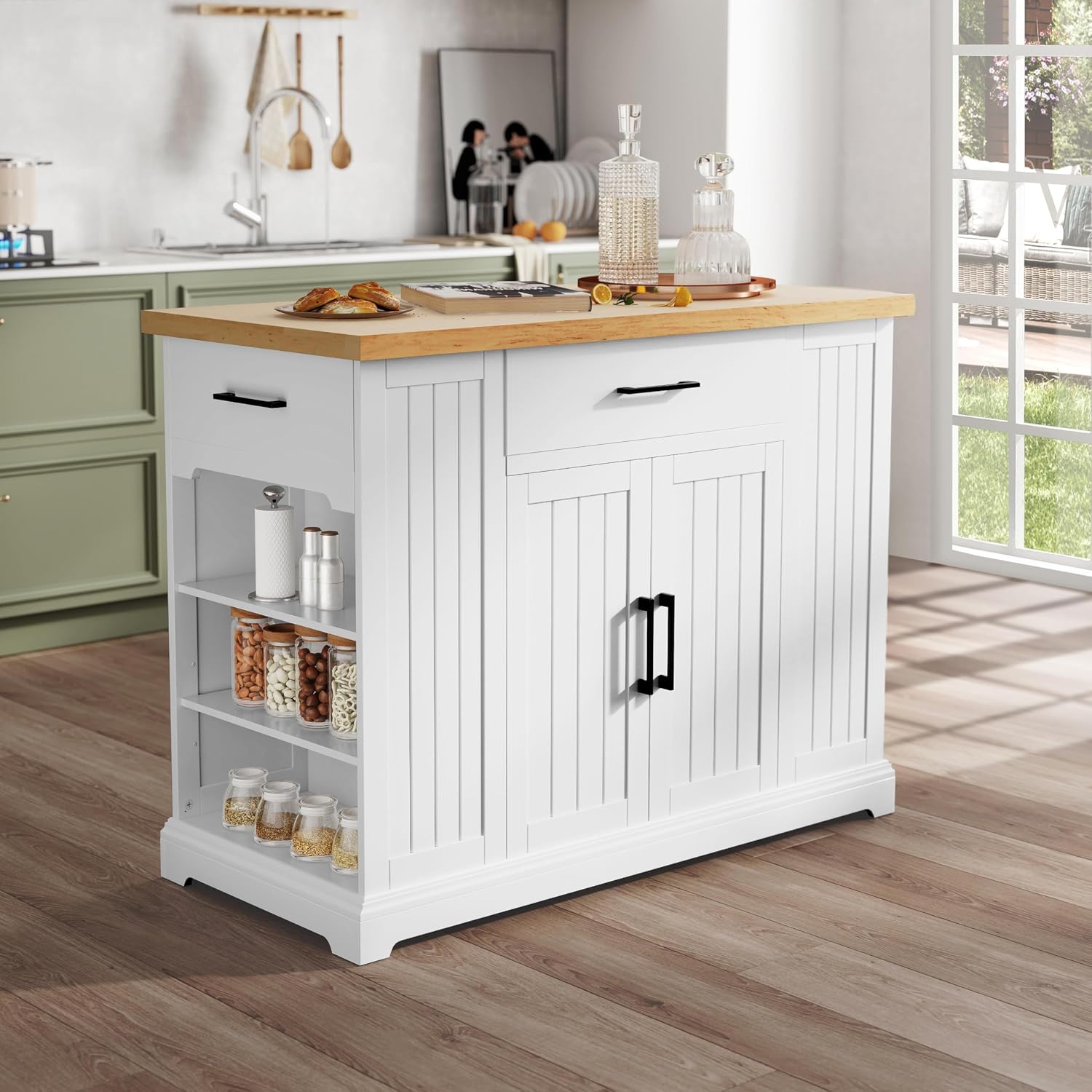 Troli Dapur Beroda Warna Putih - Food Storage On Wheels ulasan dan harga