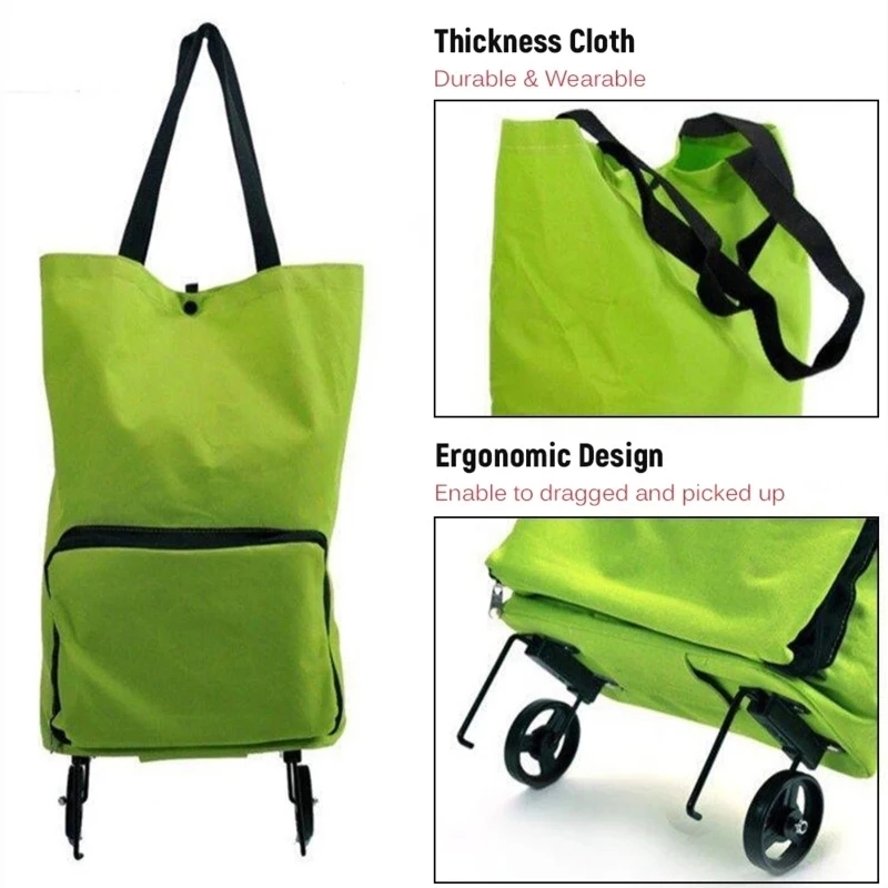 Tas Belanja Lipat Baru Tas Ber - Food Storage On Wheels ulasan dan harga