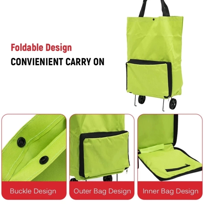 Tas Belanja Lipat Baru Tas Ber - Food Storage On Wheels ulasan dan harga