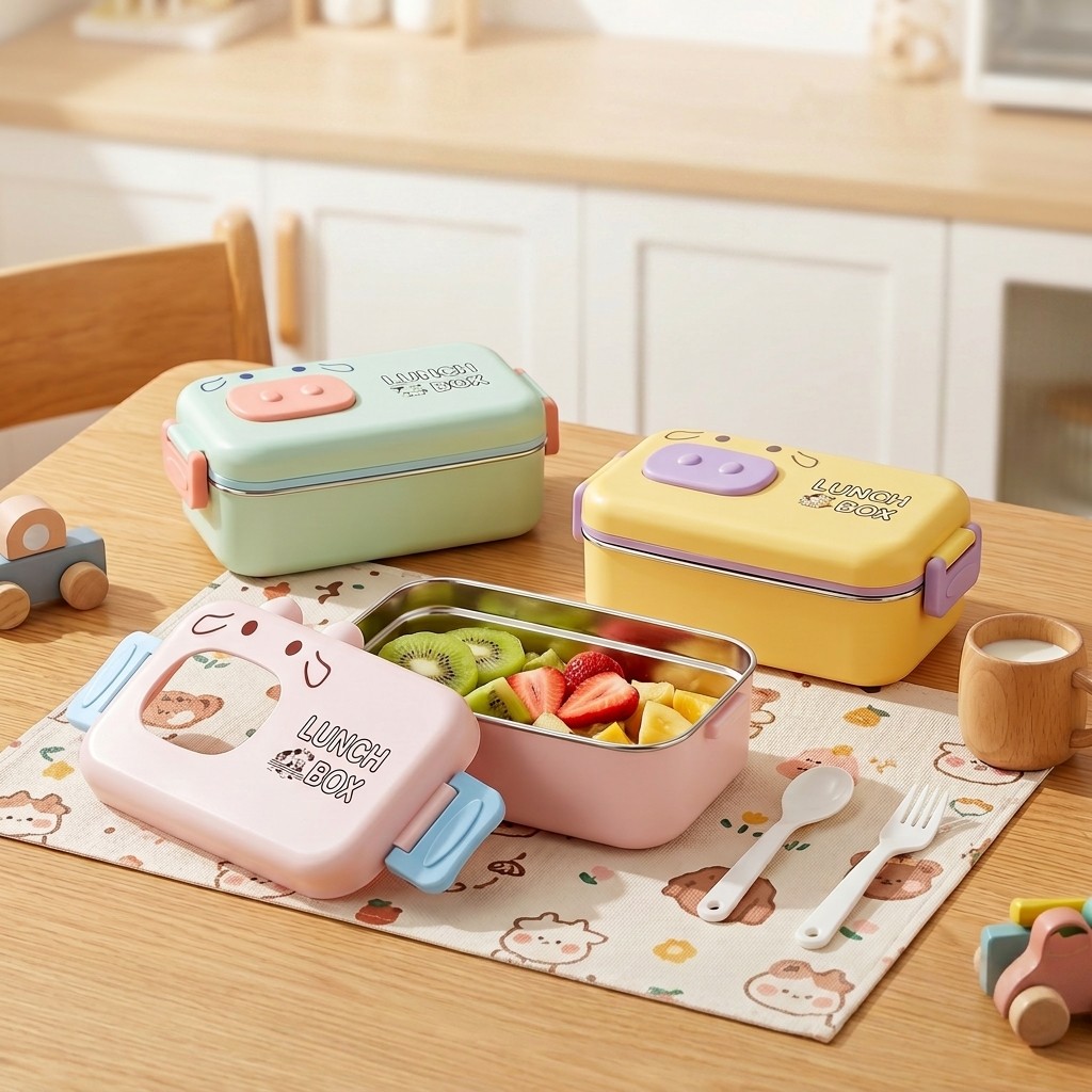 Kotak Bento Baja Tahan Karat 3 - Food Storage Quart ulasan dan harga