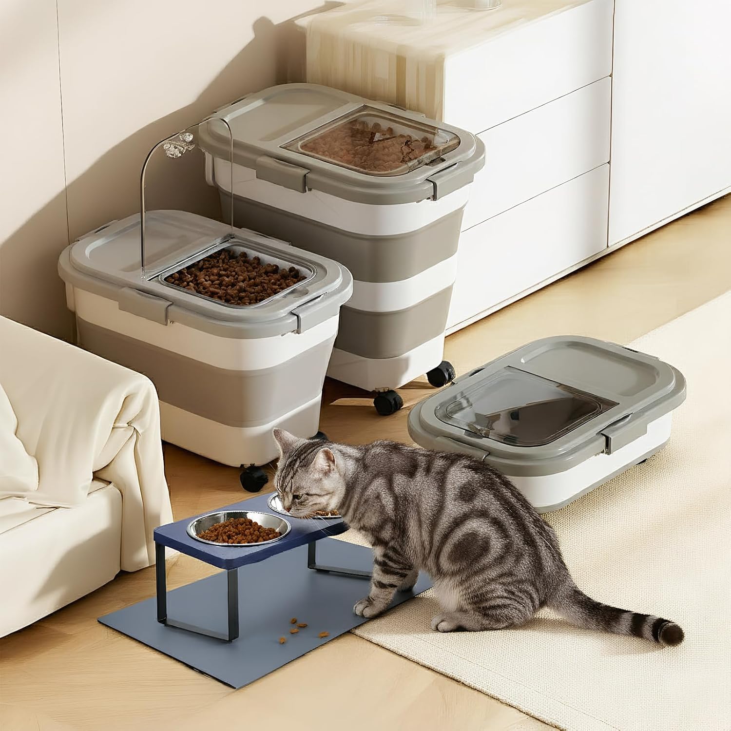 Tempat Penyimpanan Makanan Anj - Food Storage On Wheels ulasan dan harga