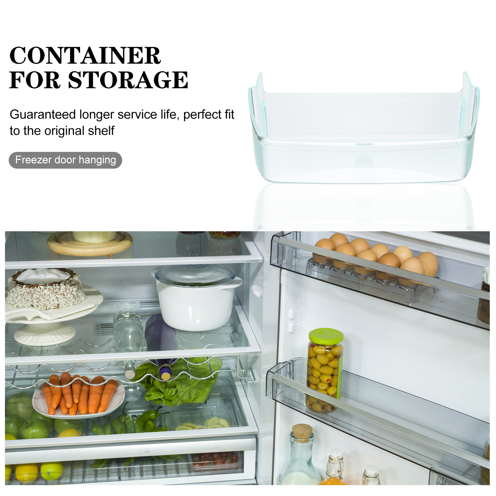 Organizer Pintu Samping Kulkas - Food Storage Plastic Boxes ulasan dan harga