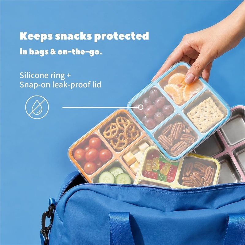 GIGI 4Pack Wadah Makanan Ringa - Food Storage Box Stainless Steel ulasan dan harga