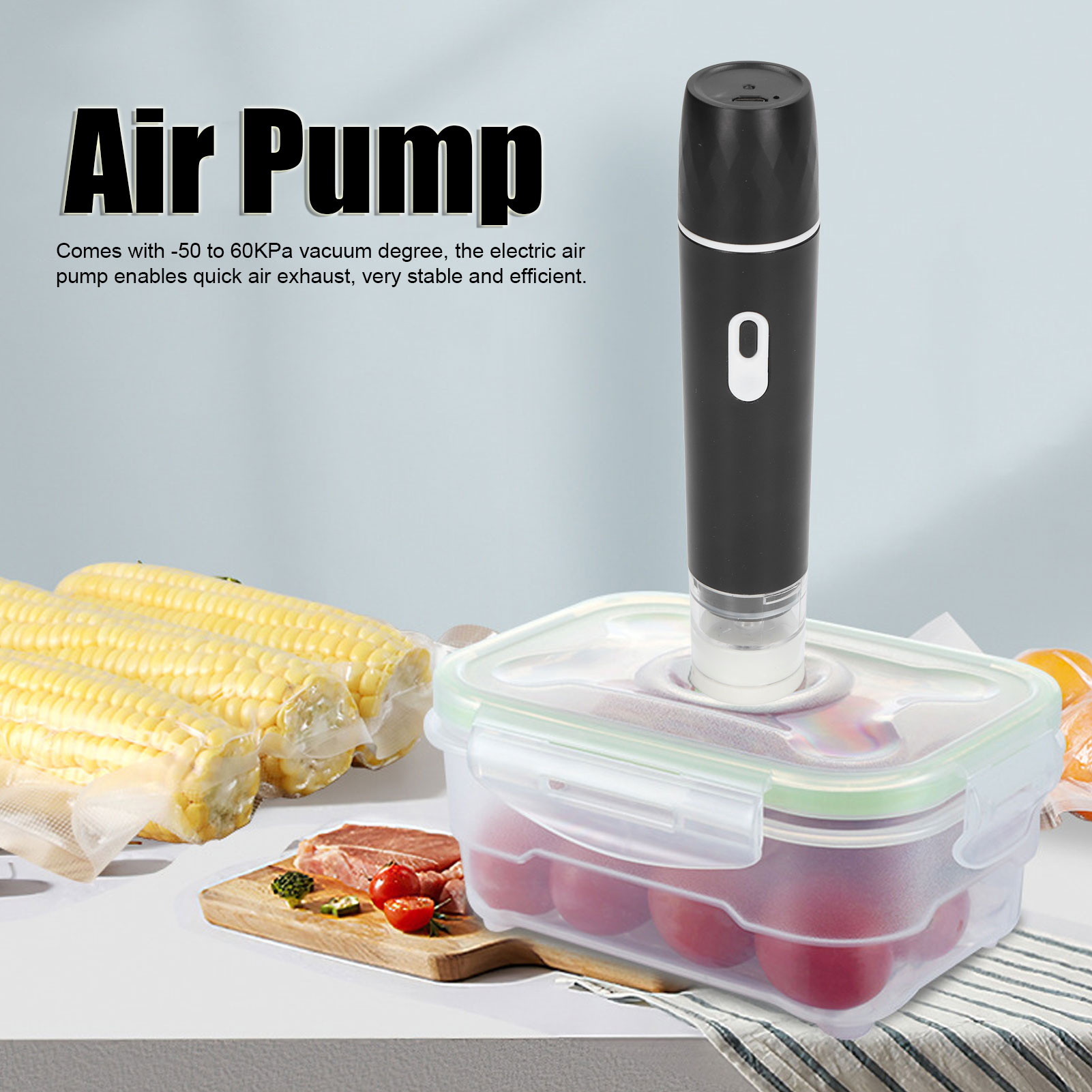 Pompa Udara Listrik Penyegel V - Food Storage Vacuum ulasan dan harga