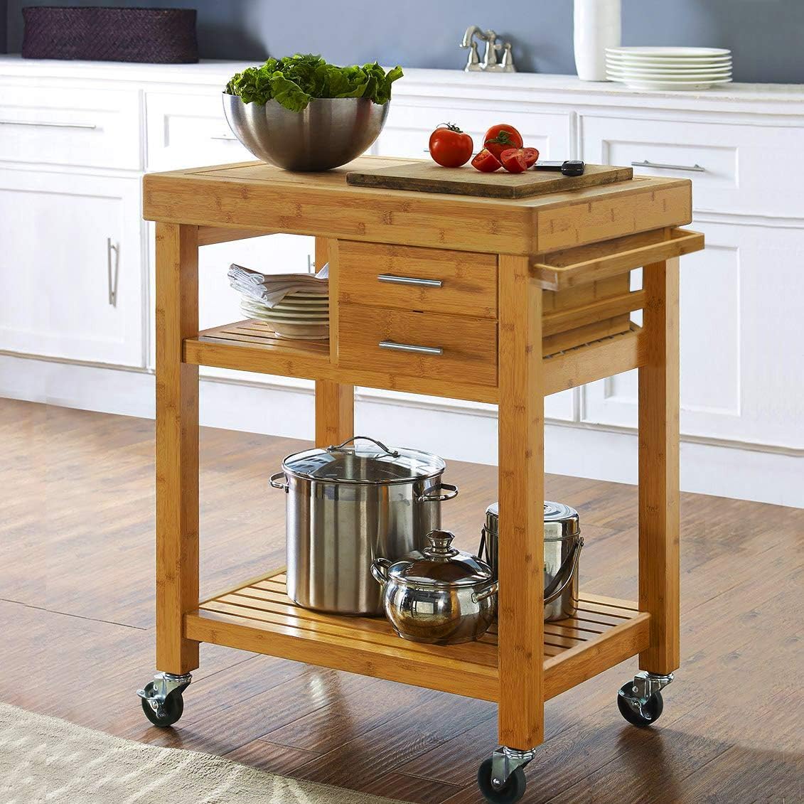 Troli Dapur Beroda, Troli Pers - Food Storage On Wheels ulasan dan harga