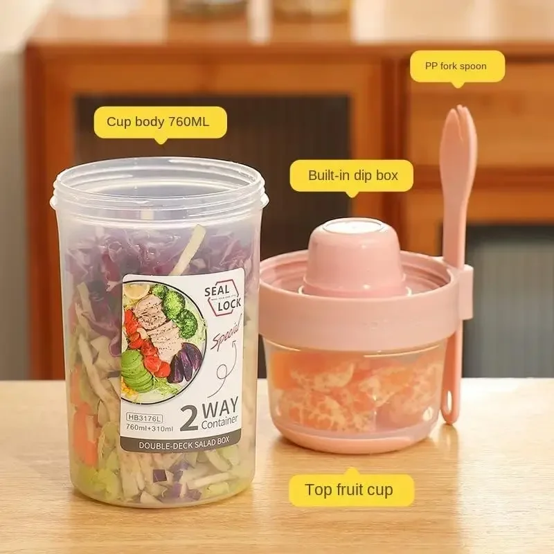 JUSTINLAU Cangkir Salad Pengur - Food Storage Quart ulasan dan harga