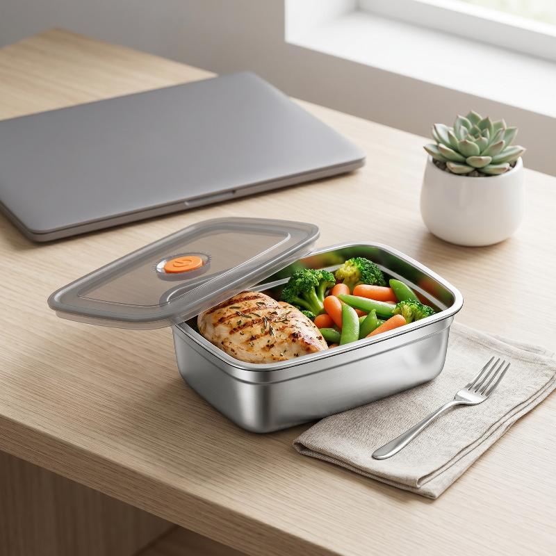 Kotak Makan Siang Berkemah Baj - Food Storage Box Stainless Steel ulasan dan harga