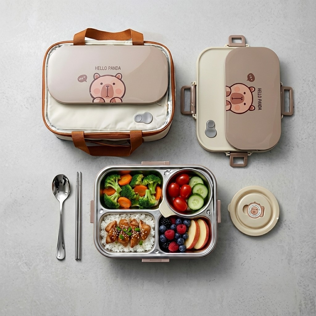 Set Kotak Makan Siang Bento St - Food Storage 30 Years ulasan dan harga