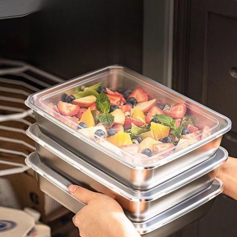 Nampan Sajian Stainless Steel  - Food Storage Box Stainless Steel ulasan dan harga