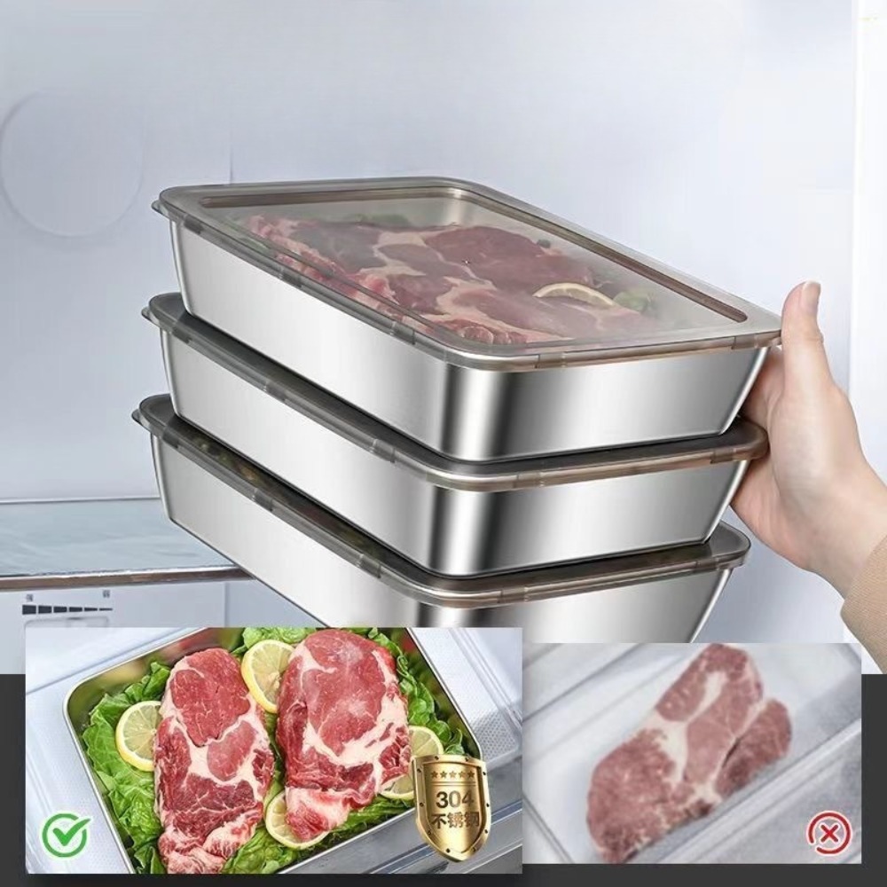 Nampan Sajian Stainless Steel  - Food Storage Box Stainless Steel ulasan dan harga