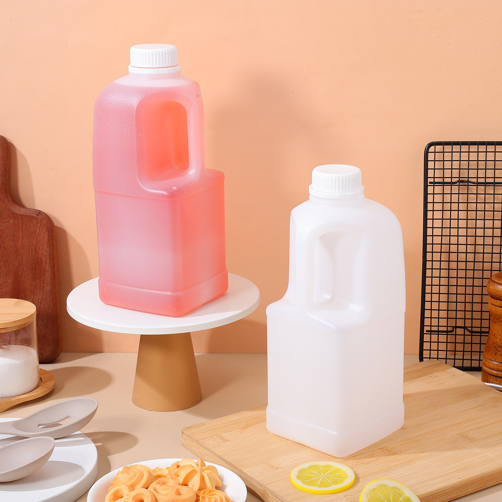 3 Buah Jug Penyimpanan Air Kap - Food Storage Plastic Container ulasan dan harga