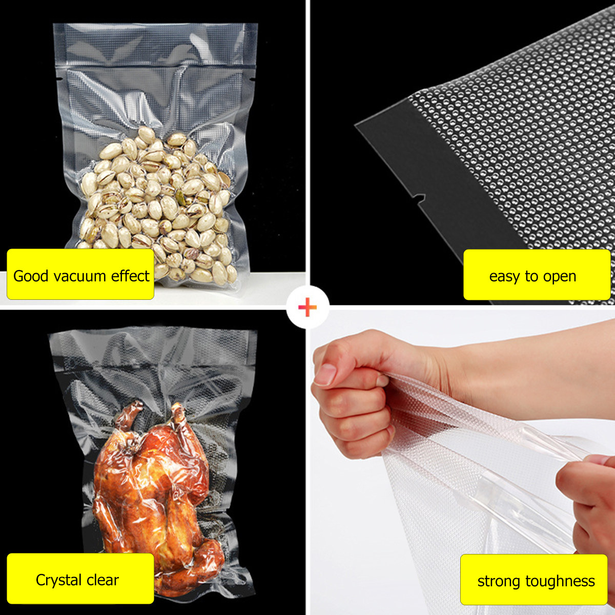 100Pcs Kantong Penyegel Vakum  - Food Storage And ulasan dan harga