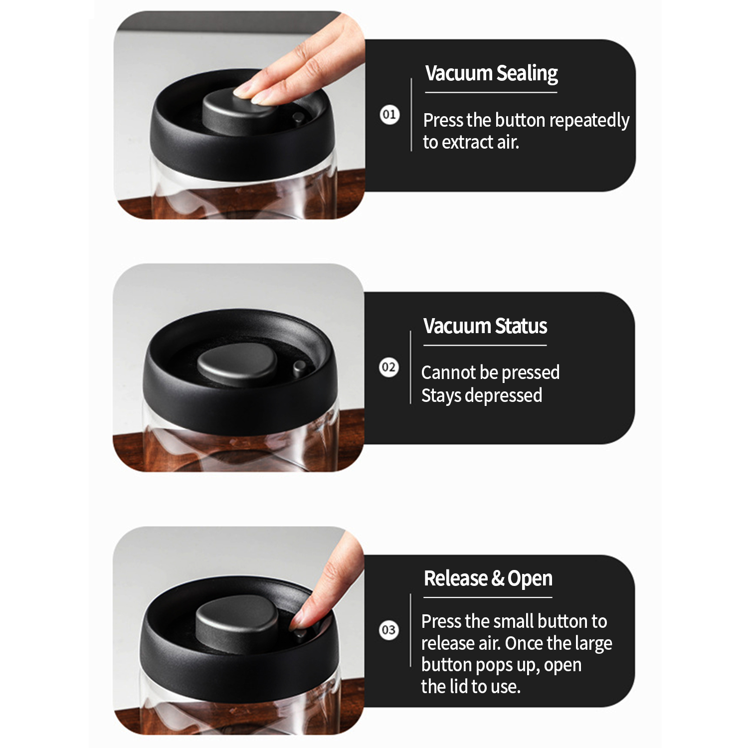 OANKR Wadah Kopi Vakum 500Ml 9 - Food Storage Vacuum ulasan dan harga