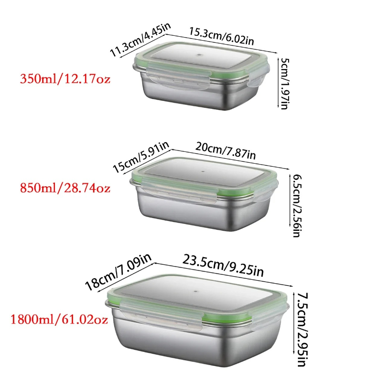 Set Kotak Makan Siang Stainles - Food Storage Box Stainless Steel ulasan dan harga