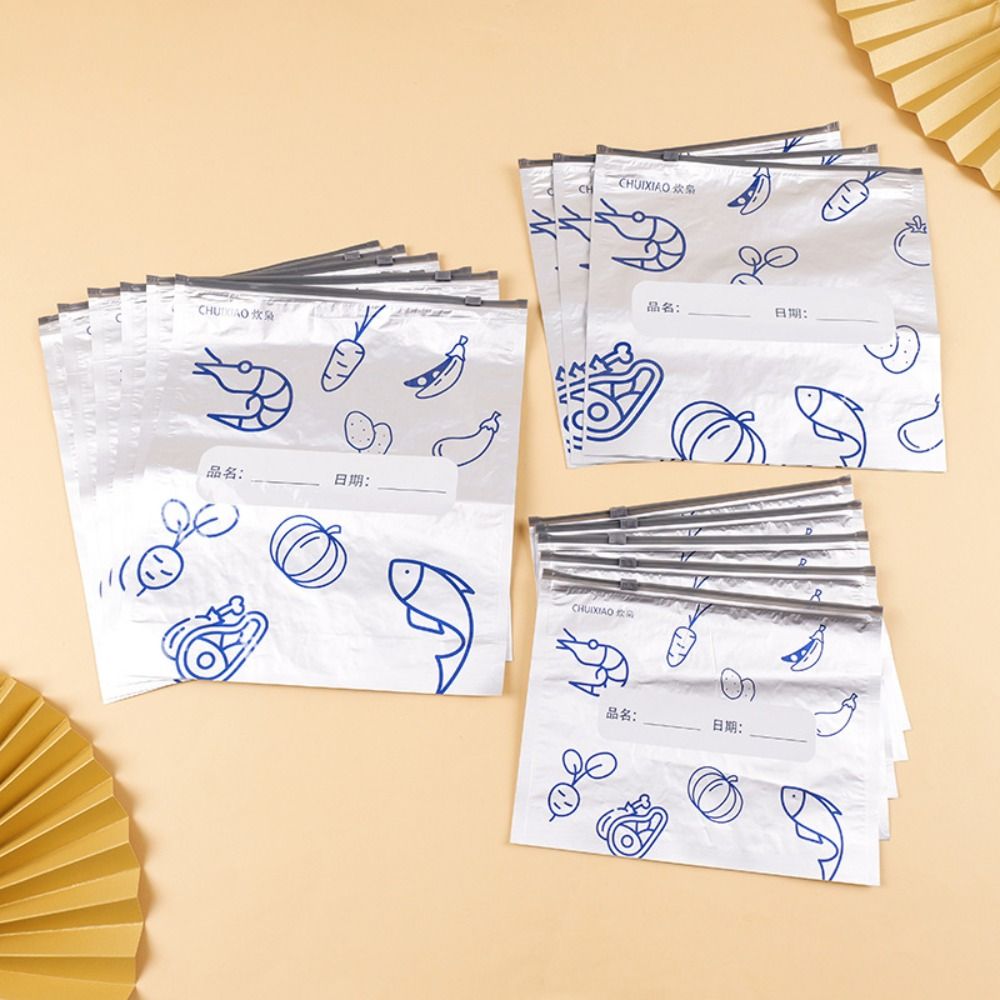 10 Buah/Tas Kantong Makanan Al - Food Storage Plastic Boxes ulasan dan harga
