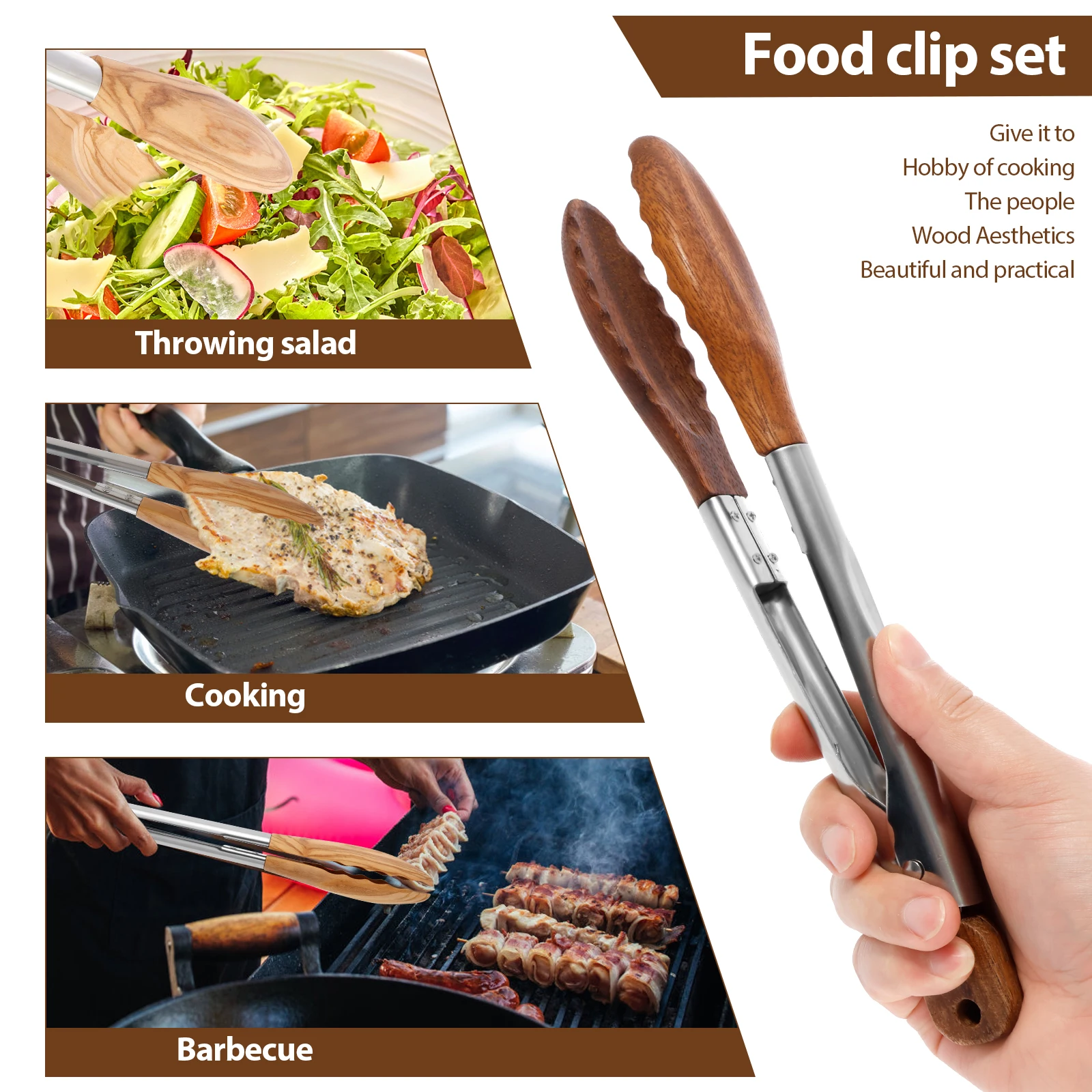 2 Buah Penjepit Makanan Kayu A - Storage Tips For Food ulasan dan harga