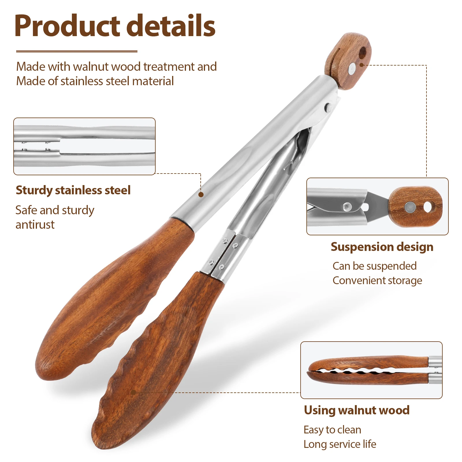 2 Buah Penjepit Makanan Kayu A - Storage Tips For Food ulasan dan harga