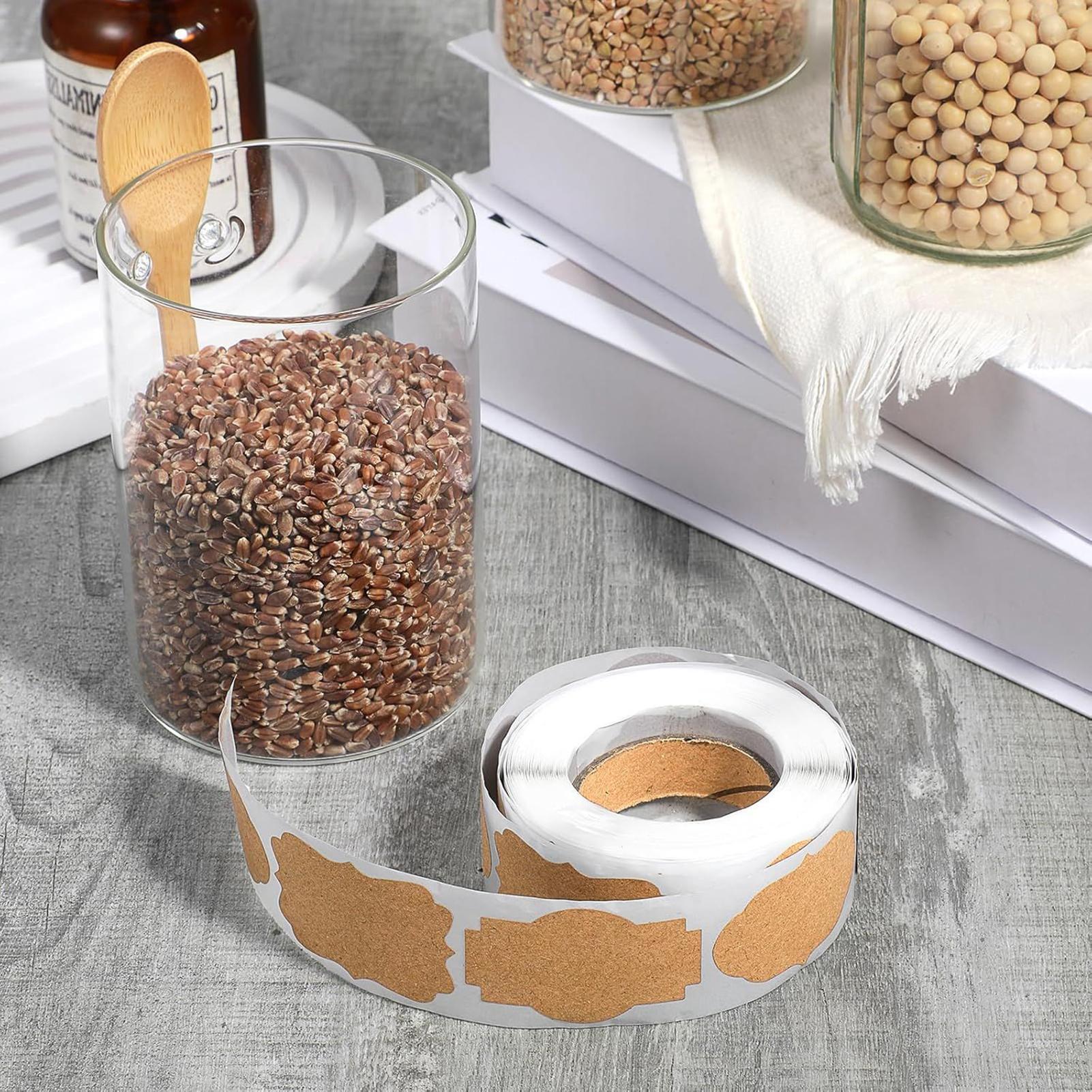 300 PCS Label Stiker Stoples K - Food Storage Labels ulasan dan harga