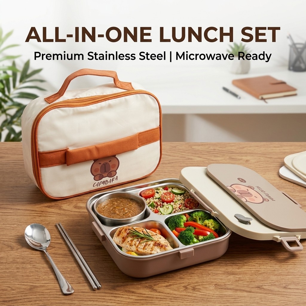 Kotak Makan Bento Stainless St - Food Storage 30 Years ulasan dan harga